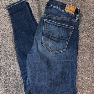 American Eagle Outfitters Dark Blue Skinny Jeans
